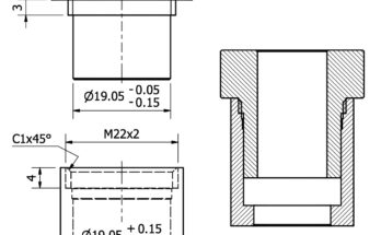 Threaded component assembly by using improper thread may result in interference and out of function