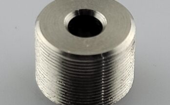 Glue grooves on a cylindrical stainless steel parts