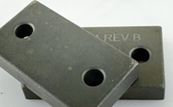 Flat bar made by Powder Metallurgy with letter engraving and black oxide finish